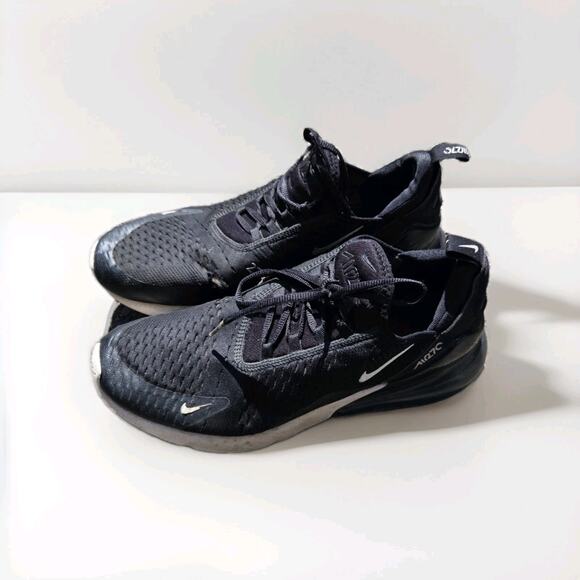 Size 11.5 - Nike Air Max 270 Premium Leather Anthracite Mens - Picture 1 of 8